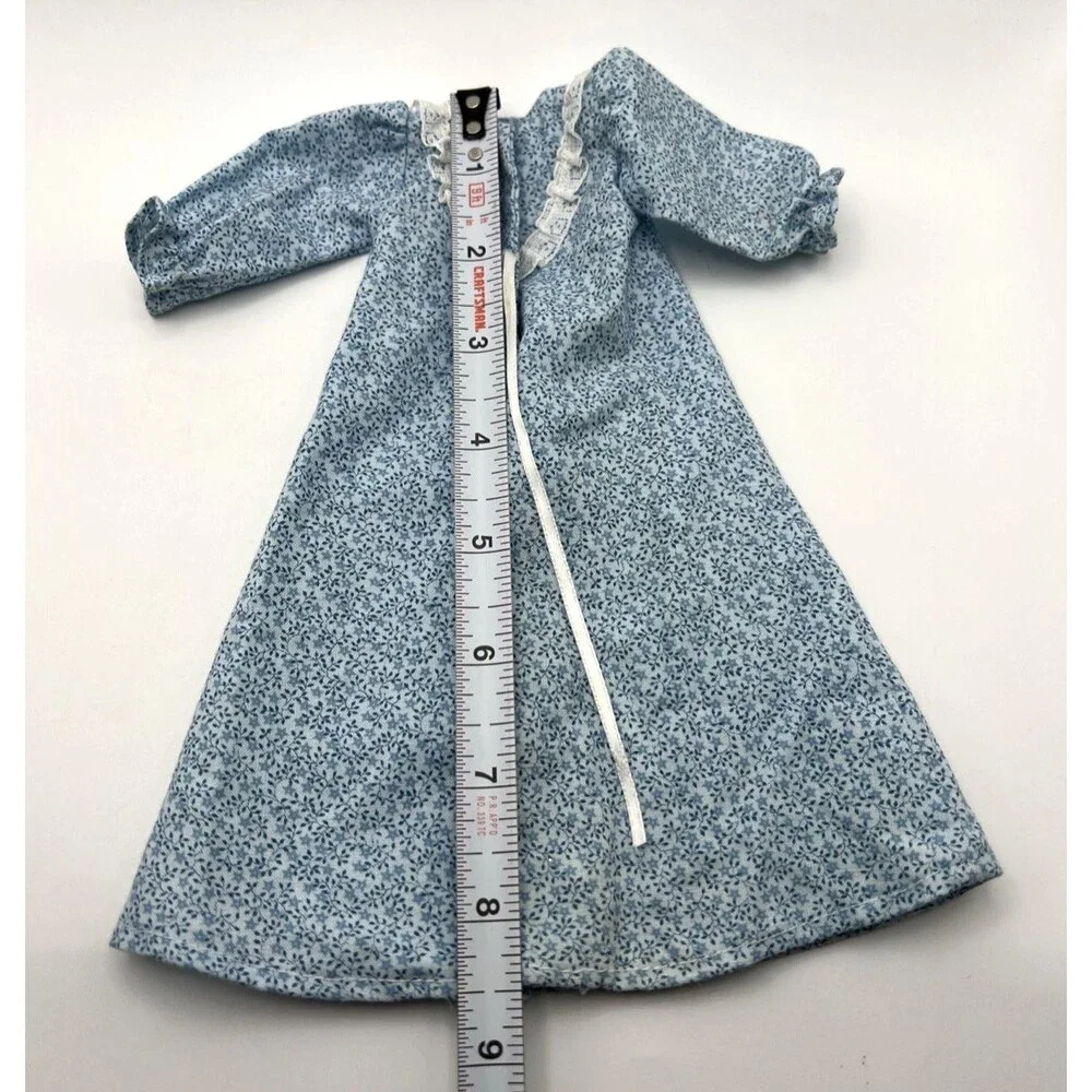 Barbie 1960's Teal Pajamas W/White Lace Trim and Blue Robe/Housecoat